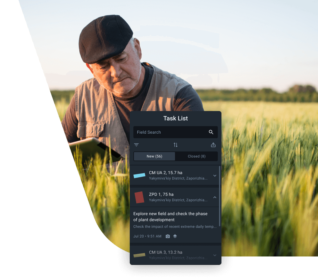 scout en el campo de cultivo