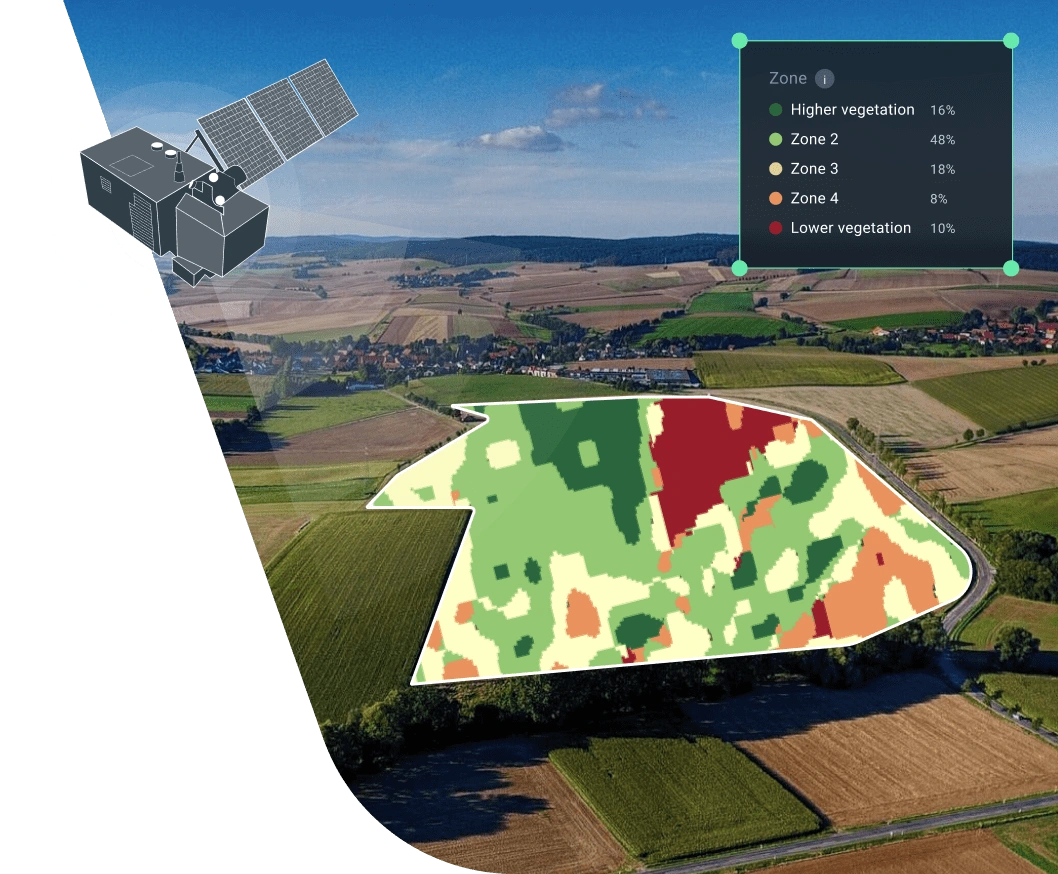 VRA map generated in EOSDA Crop Monitoring