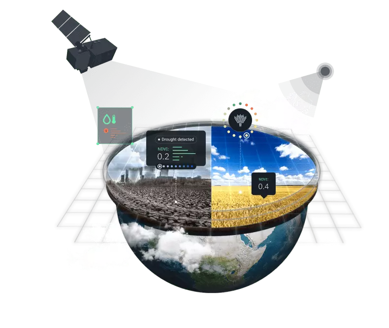 drought detection with vegetation index