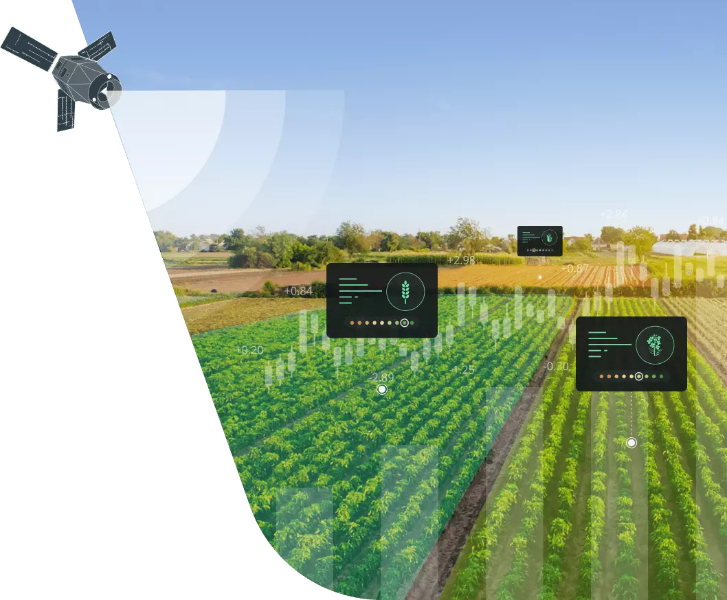 teledetección del crecimiento de los cultivos